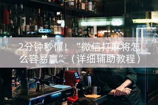 2分钟秒懂！“微信打麻将怎么容易赢”（详细辅助教程）-哔哩哔哩