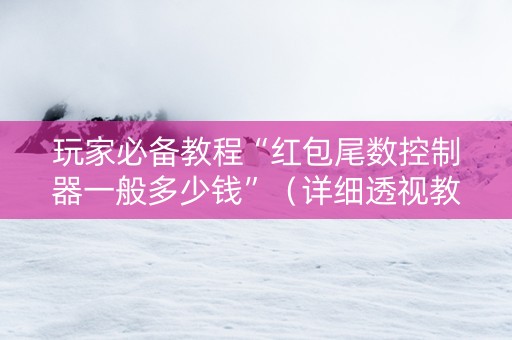 玩家必备教程“红包尾数控制器一般多少钱”（详细透视教程）-哔哩哔哩