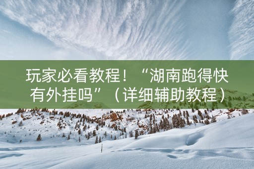 玩家必看教程！“湖南跑得快有外挂吗”（详细辅助教程）-哔哩哔哩