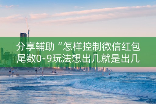 分享辅助“怎样控制微信红包尾数0-9玩法想出几就是出几呢”（详细透视教程）-哔哩哔哩