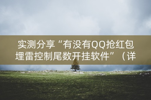 实测分享“有没有QQ抢红包埋雷控制尾数开挂软件”（详细透视教程）-哔哩哔哩
