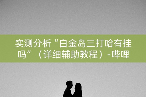 实测分析“白金岛三打哈有挂吗”（详细辅助教程）-哔哩哔哩