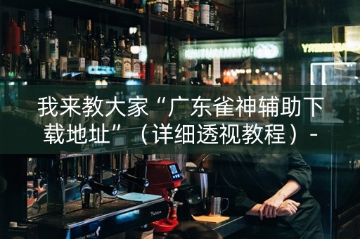 我来教大家“广东雀神辅助下载地址”（详细透视教程）-哔哩哔哩