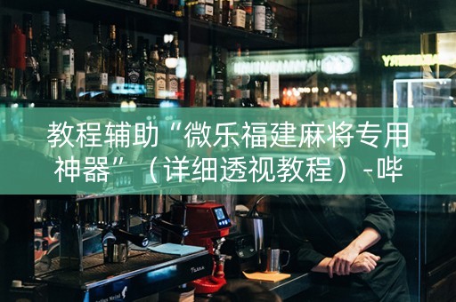 教程辅助“微乐福建麻将专用神器”（详细透视教程）-哔哩哔哩