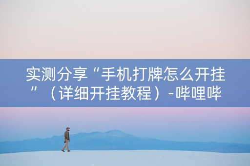 实测分享“手机打牌怎么开挂”（详细开挂教程）-哔哩哔哩