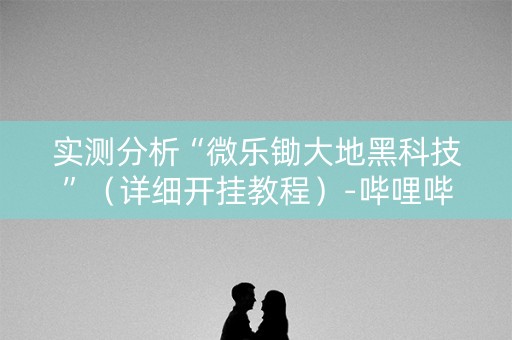 实测分析“微乐锄大地黑科技”（详细开挂教程）-哔哩哔哩
