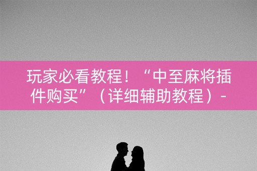 玩家必看教程！“中至麻将插件购买”（详细辅助教程）-哔哩哔哩