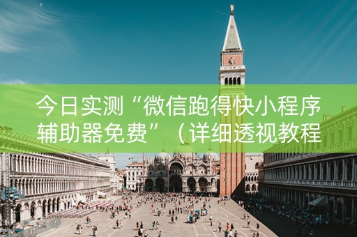 今日实测“微信跑得快小程序辅助器免费”（详细透视教程）-哔哩哔哩
