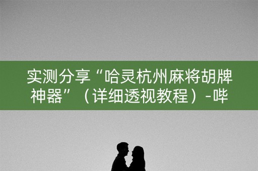 实测分享“哈灵杭州麻将胡牌神器”（详细透视教程）-哔哩哔哩