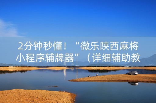 2分钟秒懂！“微乐陕西麻将小程序辅牌器”（详细辅助教程）-哔哩哔哩