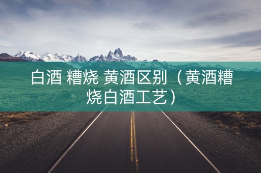 白酒 糟烧 黄酒区别（黄酒糟烧白酒工艺）