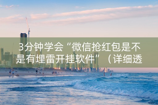 3分钟学会“微信抢红包是不是有埋雷开挂软件”（详细透视教程）-哔哩哔哩