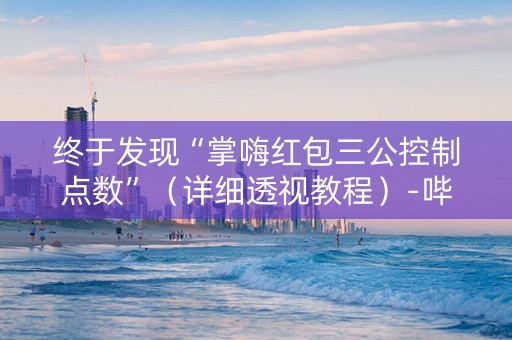 终于发现“掌嗨红包三公控制点数”（详细透视教程）-哔哩哔哩