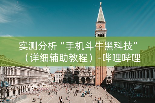 实测分析“手机斗牛黑科技”（详细辅助教程）-哔哩哔哩