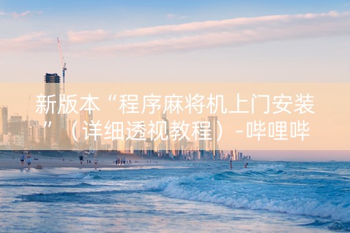 新版本“程序麻将机上门安装”（详细透视教程）-哔哩哔哩