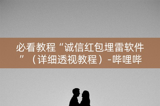 必看教程“诚信红包埋雷软件”（详细透视教程）-哔哩哔哩