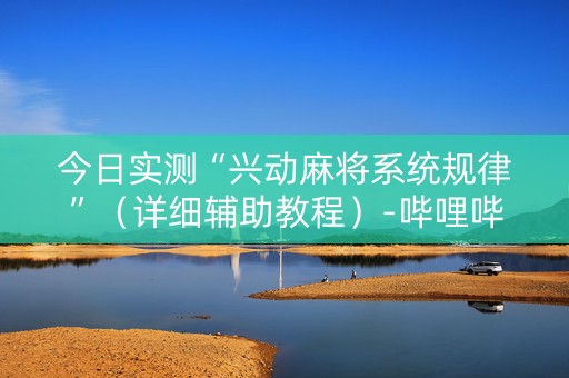 今日实测“兴动麻将系统规律”（详细辅助教程）-哔哩哔哩