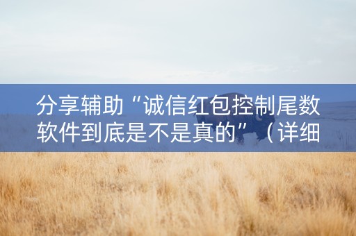 分享辅助“诚信红包控制尾数软件到底是不是真的”（详细透视教程）-哔哩哔哩