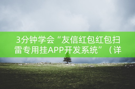 3分钟学会“友信红包红包扫雷专用挂APP开发系统”（详细透视教程）-哔哩哔哩