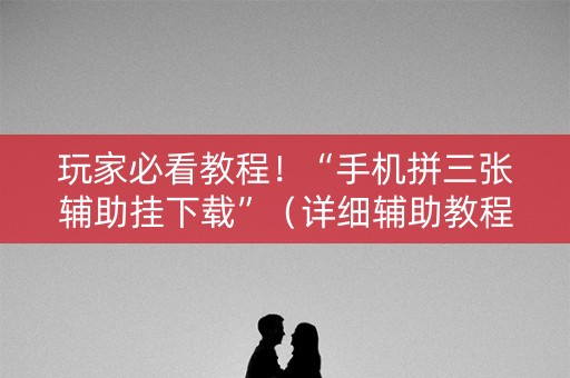 玩家必看教程！“手机拼三张辅助挂下载”（详细辅助教程）-哔哩哔哩