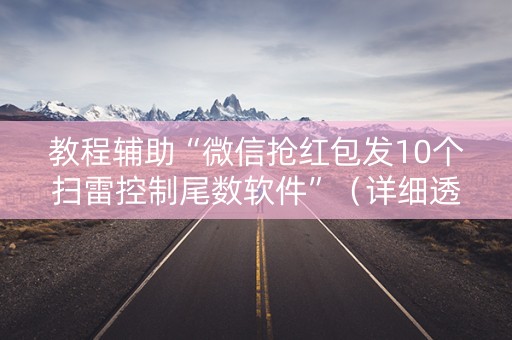 教程辅助“微信抢红包发10个扫雷控制尾数软件”（详细透视教程）-哔哩哔哩