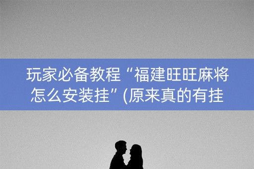 玩家必备教程“福建旺旺麻将怎么安装挂”(原来真的有挂)-知乎