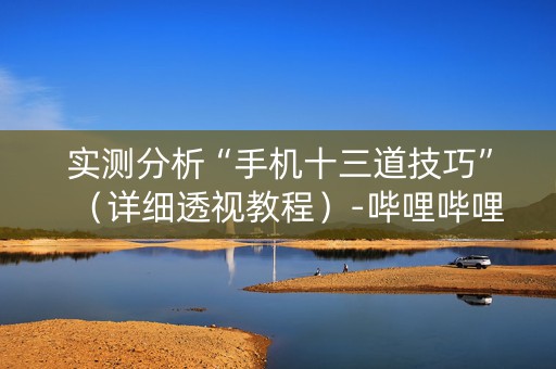 实测分析“手机十三道技巧”（详细透视教程）-哔哩哔哩