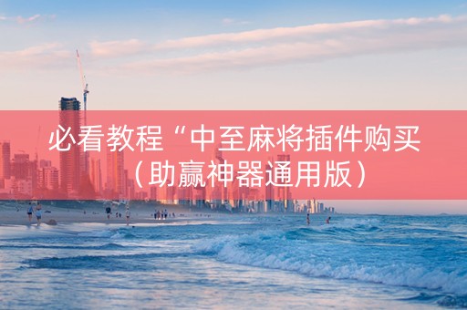 必看教程“中至麻将插件购买（助赢神器通用版）