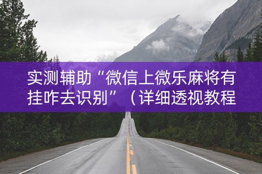 实测辅助“微信上微乐麻将有挂咋去识别”（详细透视教程）-哔哩哔哩