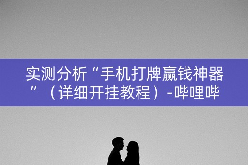 实测分析“手机打牌赢钱神器”（详细开挂教程）-哔哩哔哩