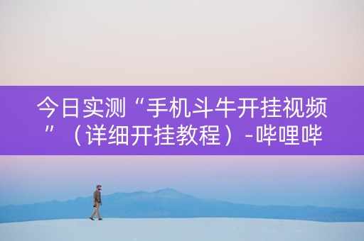今日实测“手机斗牛开挂视频”（详细开挂教程）-哔哩哔哩