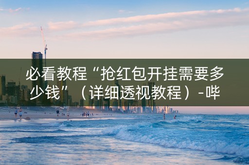 必看教程“抢红包开挂需要多少钱”（详细透视教程）-哔哩哔哩