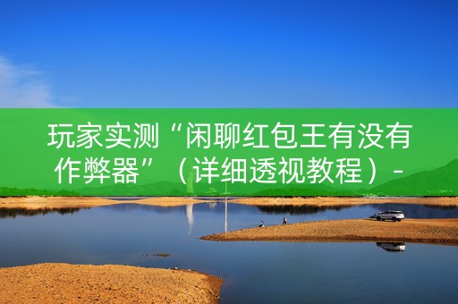 玩家实测“闲聊红包王有没有作弊器”（详细透视教程）-哔哩哔哩