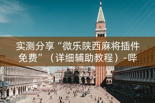 实测分享“微乐陕西麻将插件免费”（详细辅助教程）-哔哩哔哩
