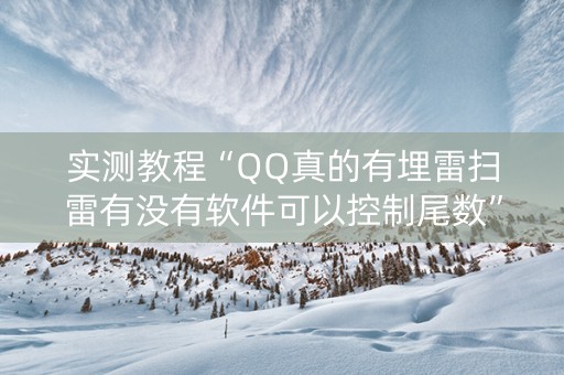 实测教程“QQ真的有埋雷扫雷有没有软件可以控制尾数”（详细透视教程）-哔哩哔哩
