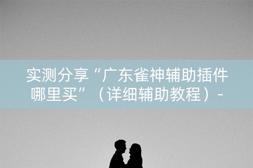 实测分享“广东雀神辅助插件哪里买”（详细辅助教程）-哔哩哔哩