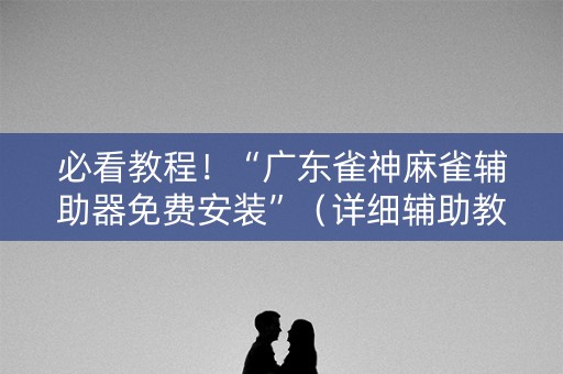 必看教程！“广东雀神麻雀辅助器免费安装”（详细辅助教程）-哔哩哔哩