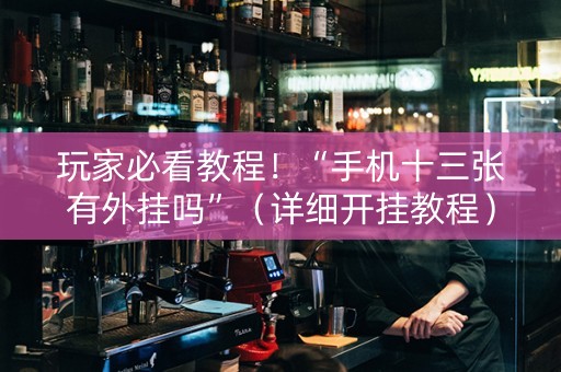 玩家必看教程！“手机十三张有外挂吗”（详细开挂教程）-哔哩哔哩