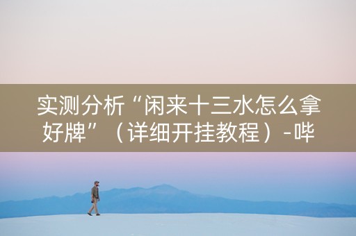 实测分析“闲来十三水怎么拿好牌”（详细开挂教程）-哔哩哔哩