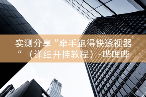实测分享“牵手跑得快透视器”（详细开挂教程）-哔哩哔哩