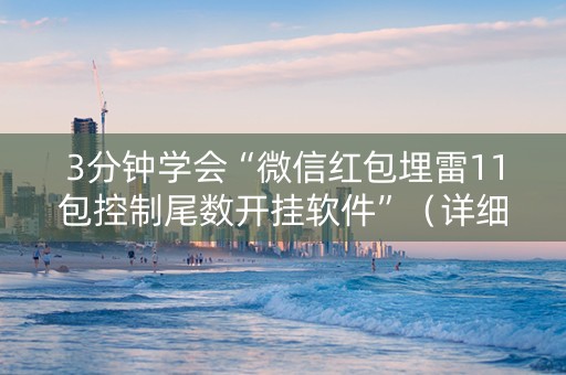 3分钟学会“微信红包埋雷11包控制尾数开挂软件”（详细透视教程）-哔哩哔哩