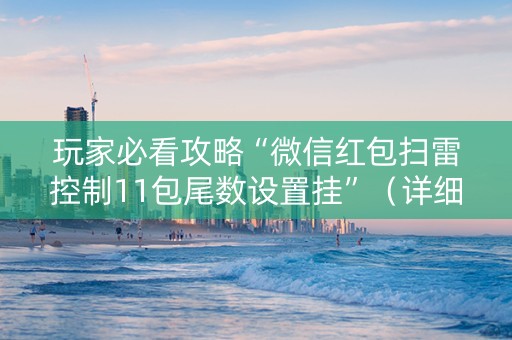 玩家必看攻略“微信红包扫雷控制11包尾数设置挂”（详细透视教程）-哔哩哔哩
