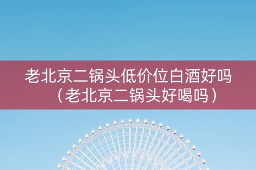 老北京二锅头低价位白酒好吗（老北京二锅头好喝吗）
