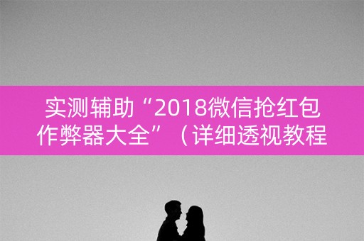 实测辅助“2018微信抢红包作弊器大全”（详细透视教程）-哔哩哔哩