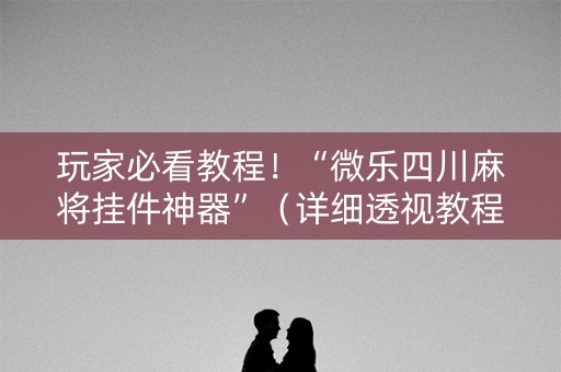 玩家必看教程！“微乐四川麻将挂件神器”（详细透视教程）-哔哩哔哩