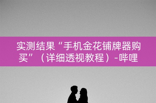 实测结果“手机金花铺牌器购买”（详细透视教程）-哔哩哔哩