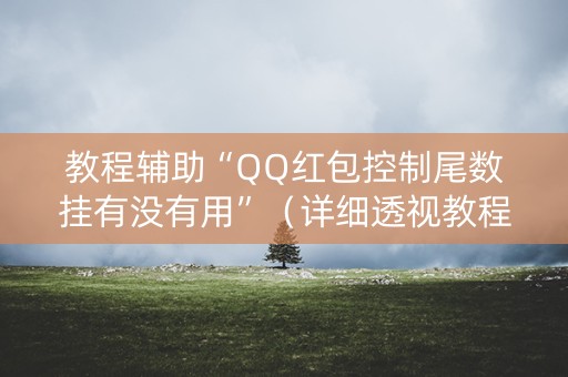 教程辅助“QQ红包控制尾数挂有没有用”（详细透视教程）-哔哩哔哩