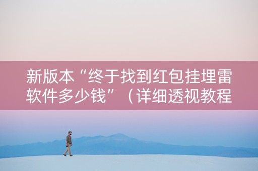 新版本“终于找到红包挂埋雷软件多少钱”（详细透视教程）-哔哩哔哩