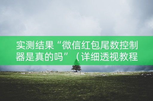 实测结果“微信红包尾数控制器是真的吗”（详细透视教程）-哔哩哔哩