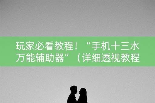 玩家必看教程！“手机十三水万能辅助器”（详细透视教程）-哔哩哔哩